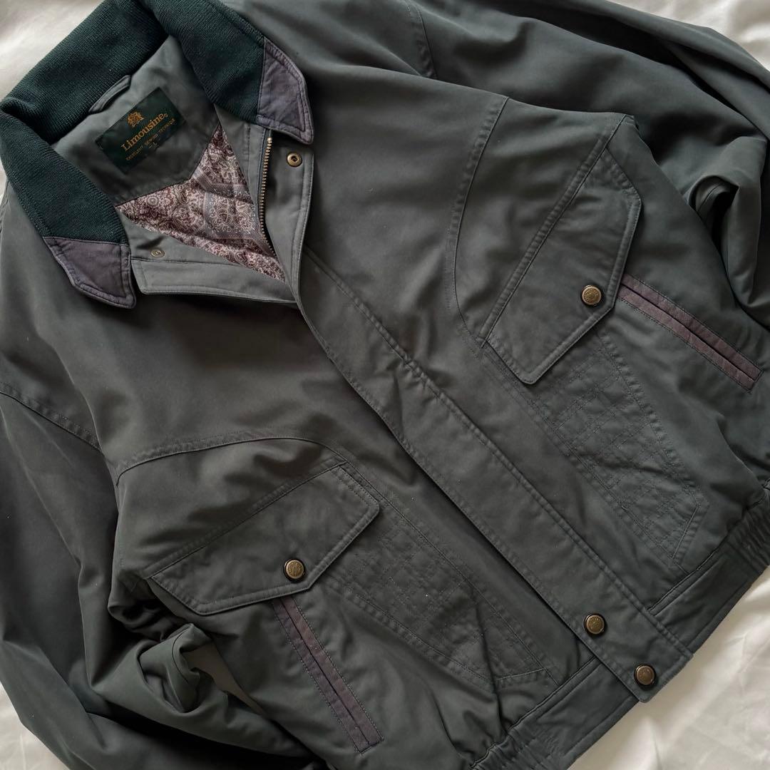 90’s vintage 中綿ブルゾン 短丈 ダークグリーン アメカジ