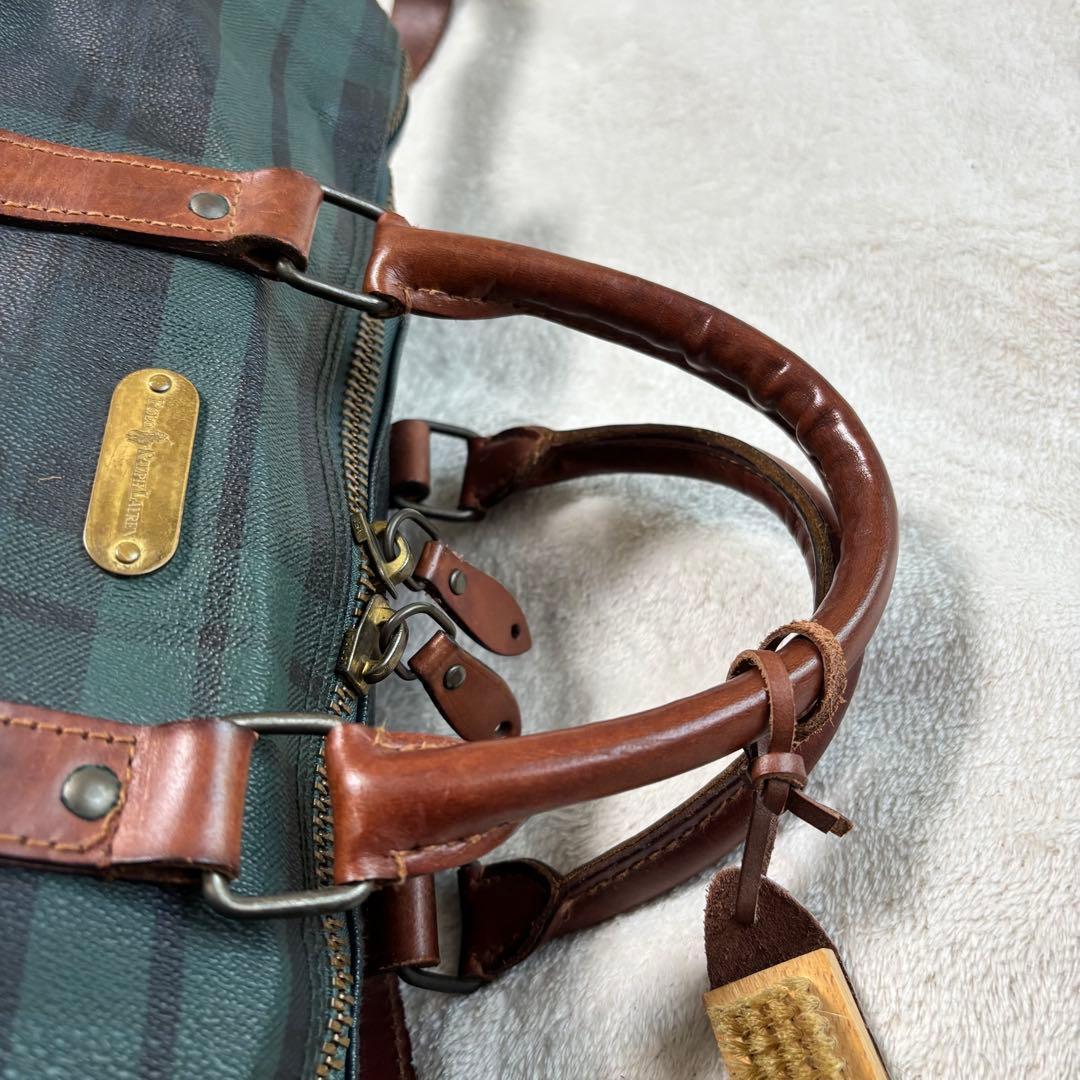 ✨️美品✨️ ポロラルフローレン ブラックウォッチ ボストンバッグ ２WAY 緑
