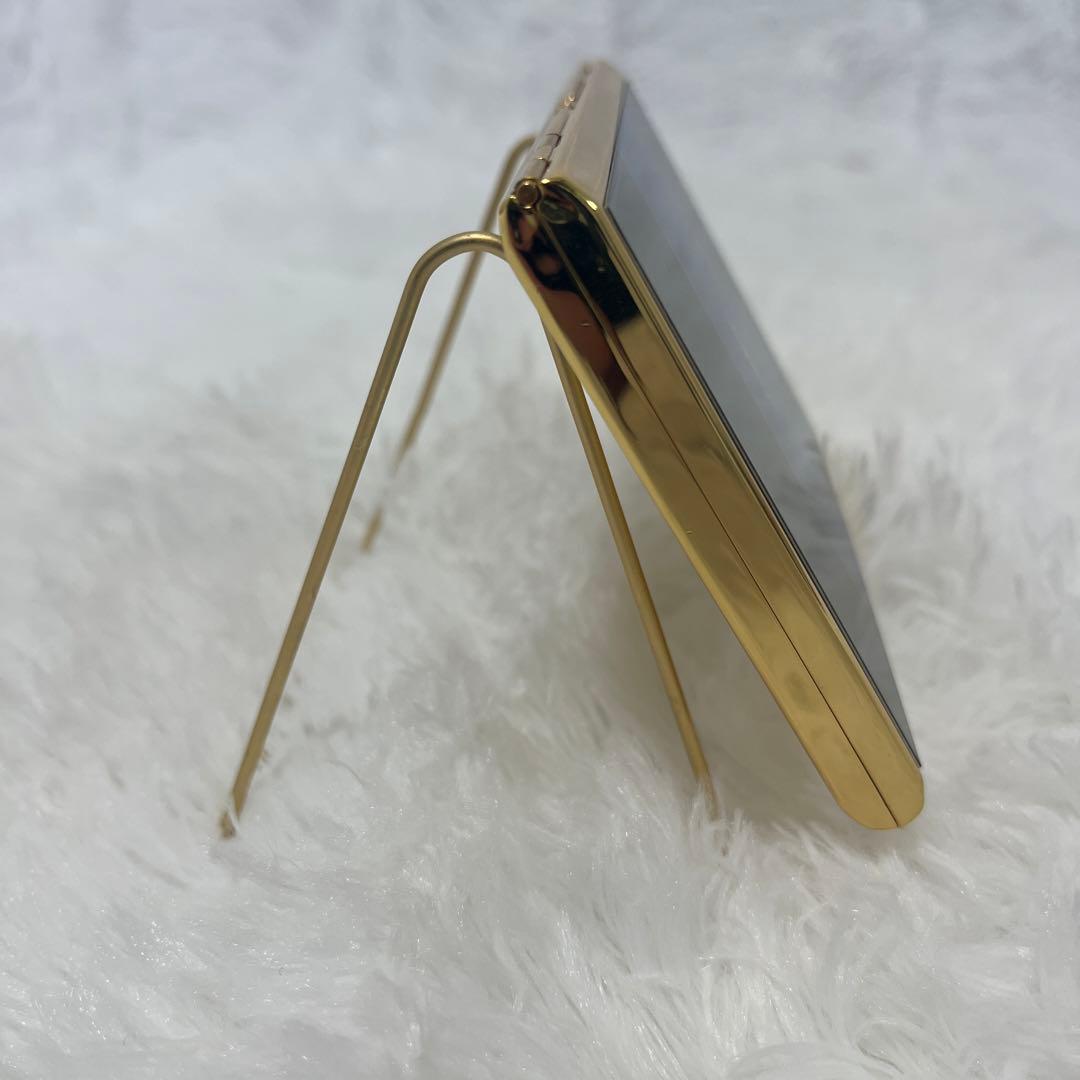 【極美品】イヴ・サンローラン　YSL　カードケース　名刺入れ　ゴールド　ブルー