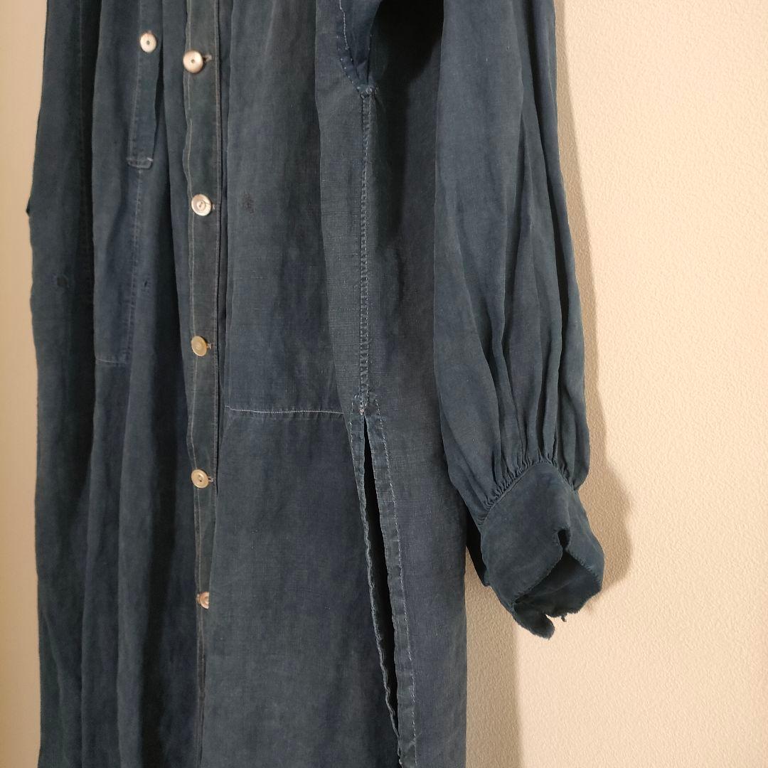 ジャケット・アウター 1910s biaude full open indigo linen