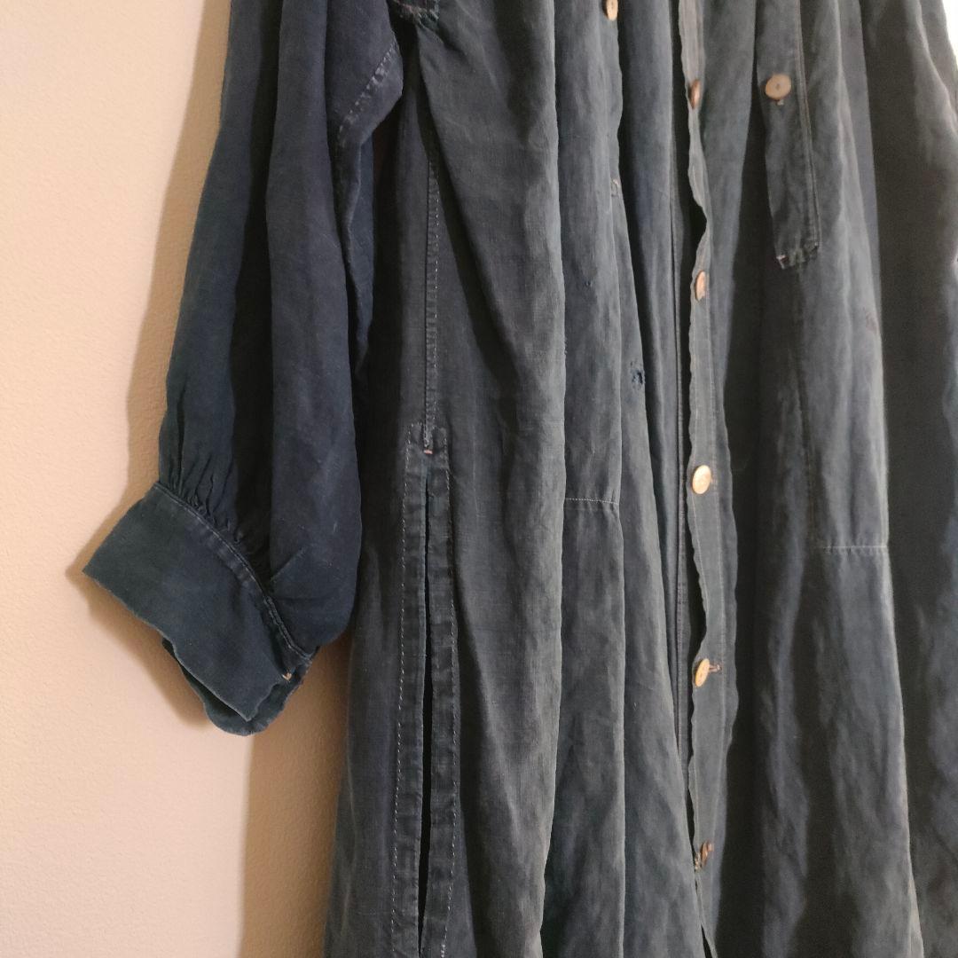 ジャケット・アウター 1910s biaude full open indigo linen