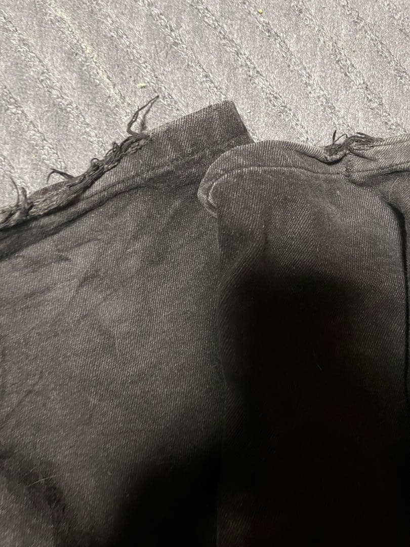 Dime ブラックデニム ストレートレッグ m