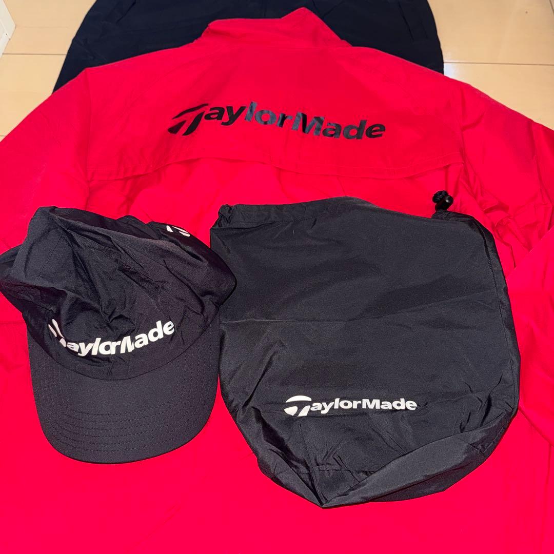 テーラーメイド ゴルフ レインウェア上下　キャップ　セットTA964