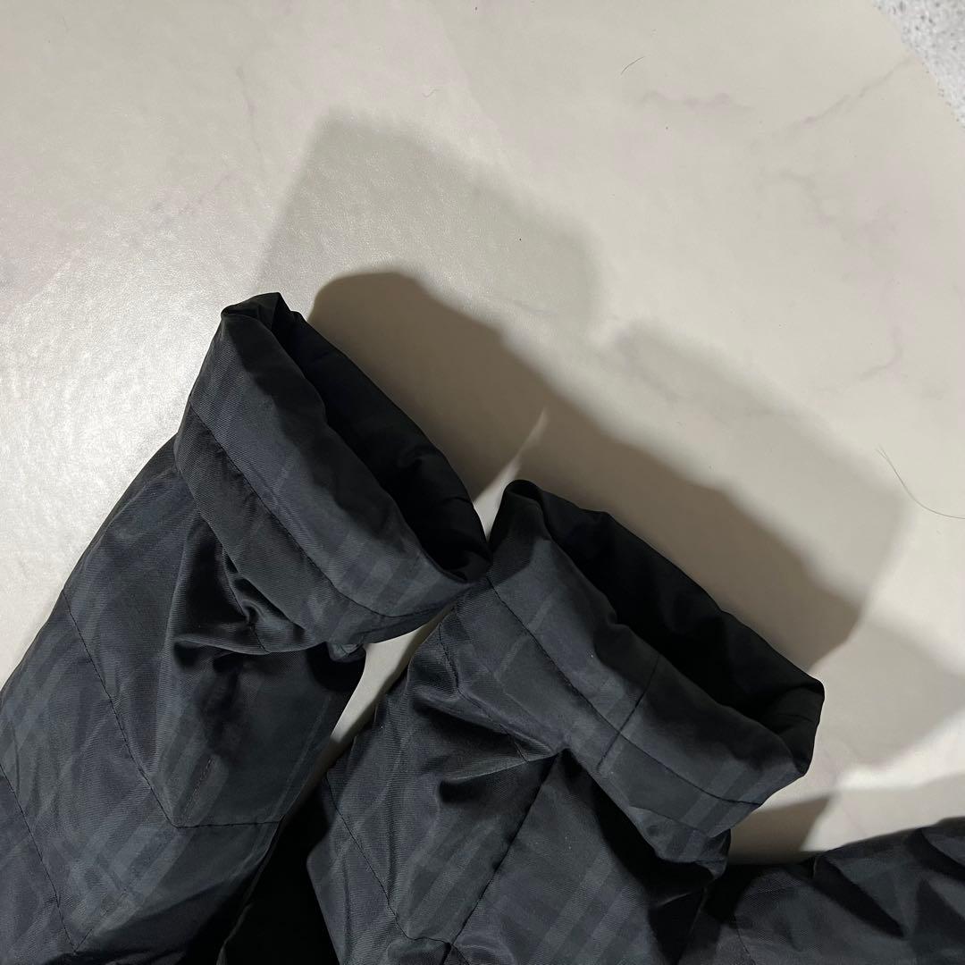 バーバリーロンドン ダウンコート ノバチェック ネイビー 38 M ロング丈