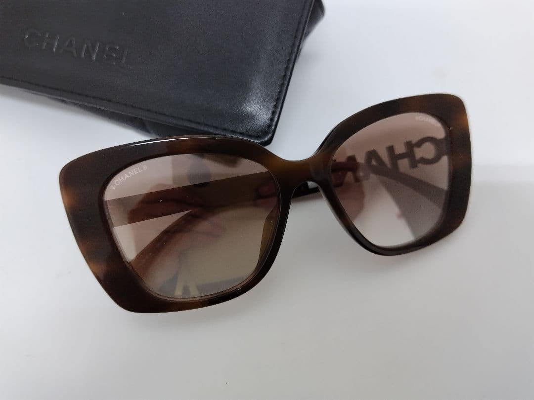 も*わ様 CHANEL ブラウン サングラス　ケース付