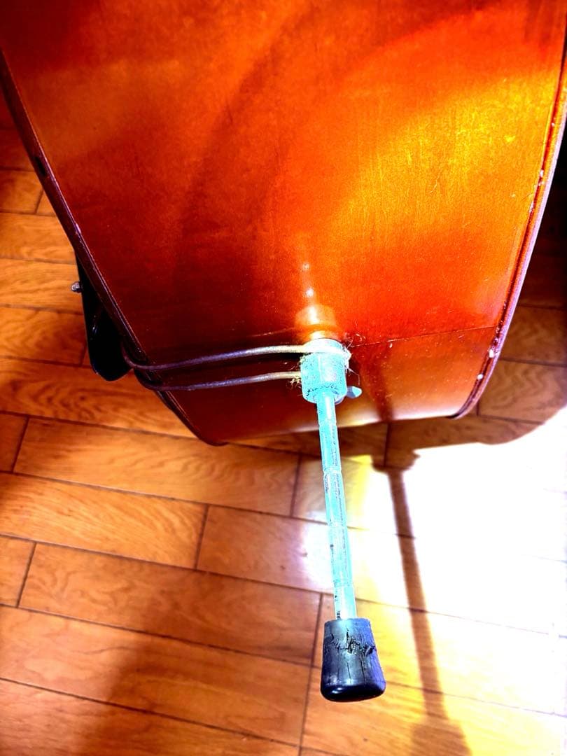 ［至宝・45年物]Chakiウッドベース(コントラバス)京都茶木ビンテージ