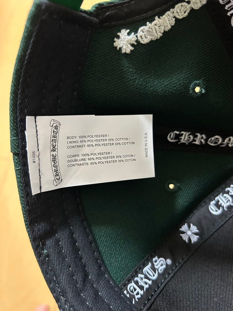 CHROME HEARTS ベースボールキャップ ダークグリーン