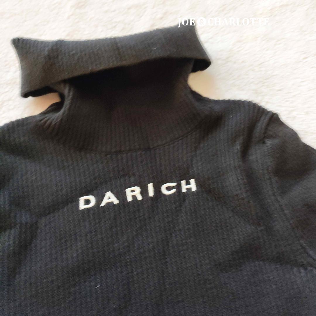 ダーリッチ darich スムースファーリブニットトップス ブラック BLK
