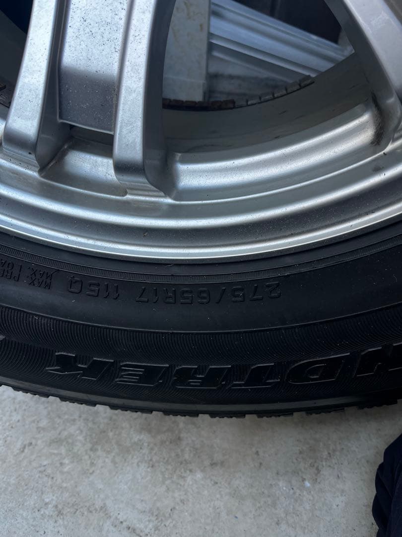 275/65R17 キーラ、スタッドレス　プラド150に使用 引き取り限定