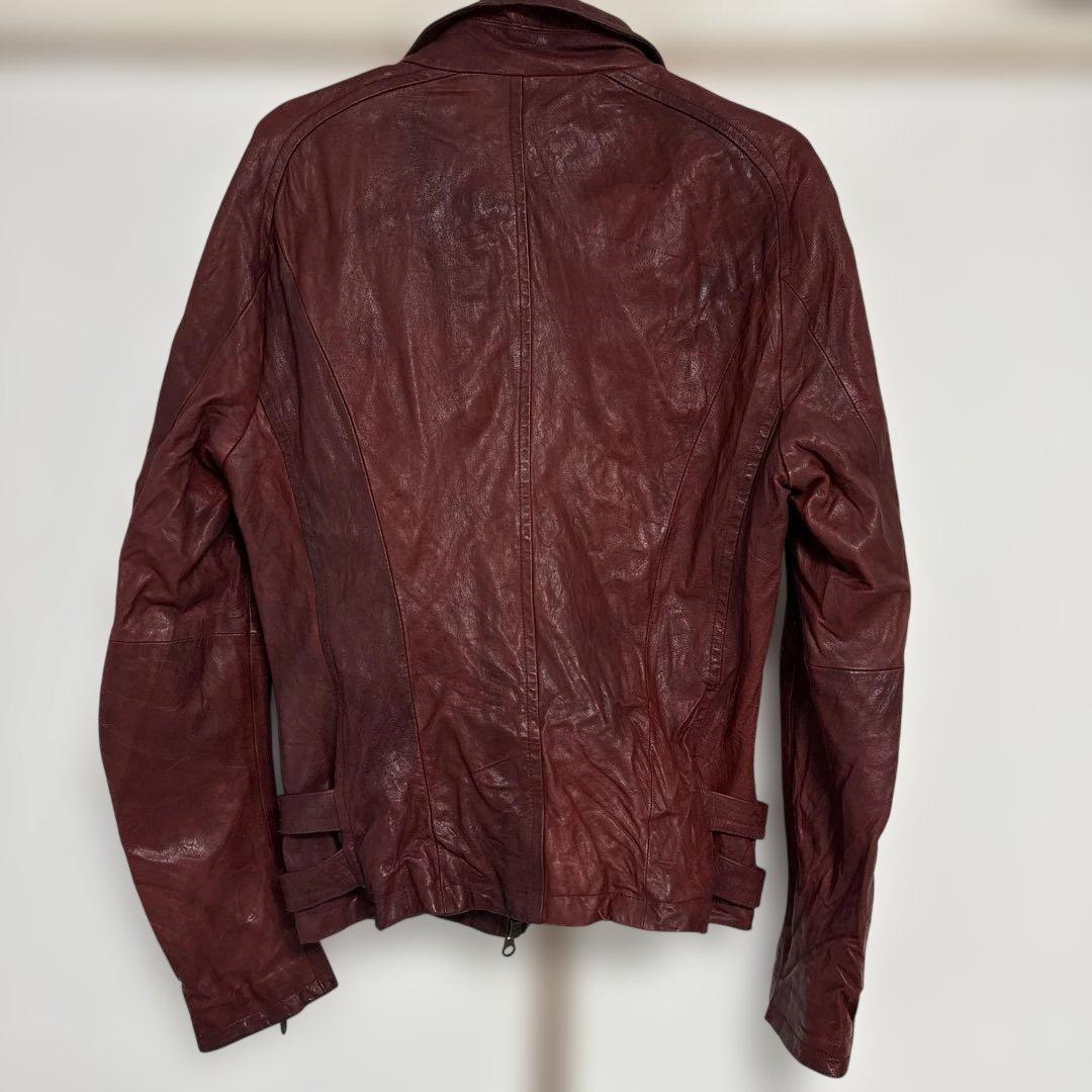 トルネードマート革ジャン赤系　レッド　ライダース　山羊革ゴートレザー　М