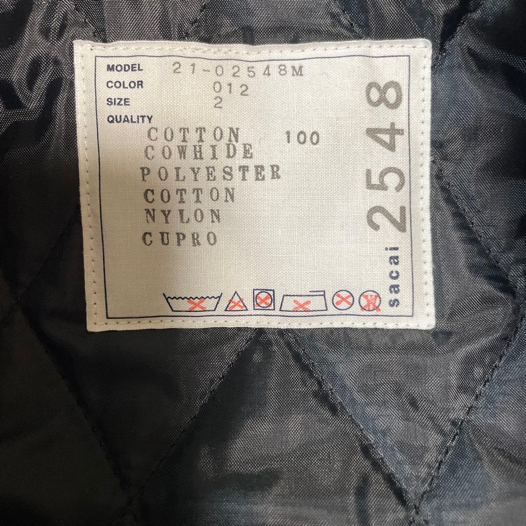 値下げします！sacaiキルティング✖️ライダースドッキングジャケット　サイズ2