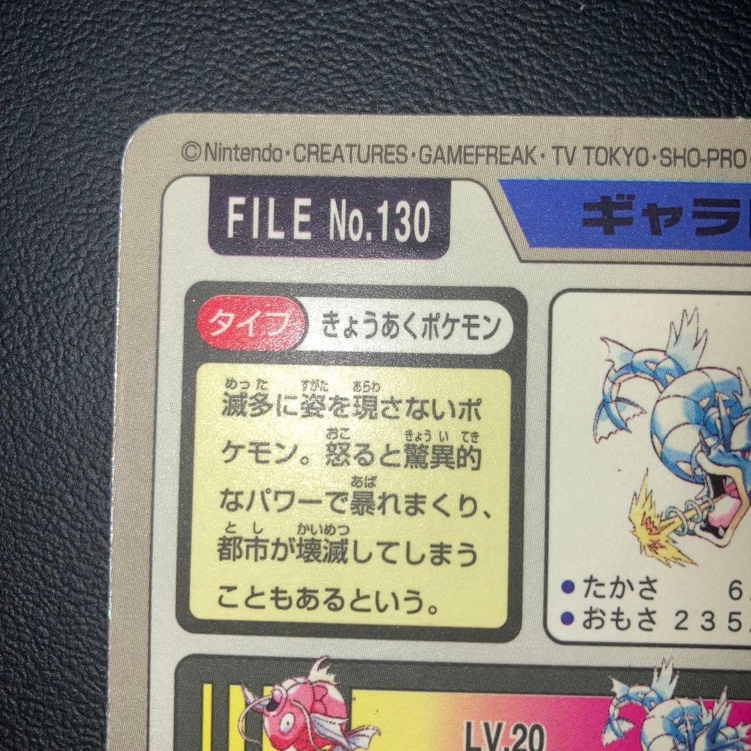 極美品　ギャラドス　カードダス　プリズム　キラ　はかいこうせん