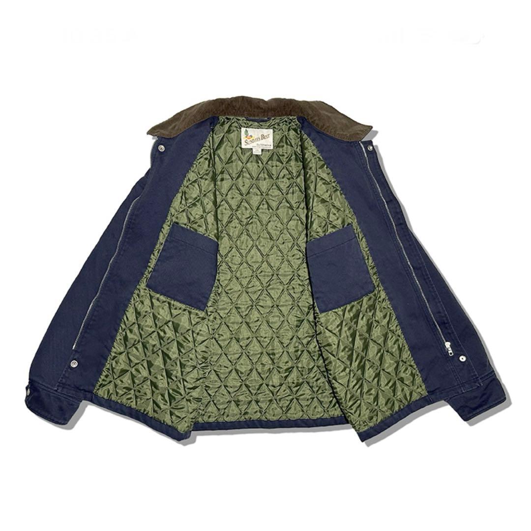 サンデイズ ベスト WORK JACKET/NAVY 新品未使用　L