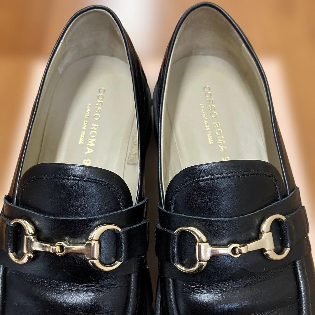 spick&span コルソローマ9 ビットツキローファー　37 ブラック