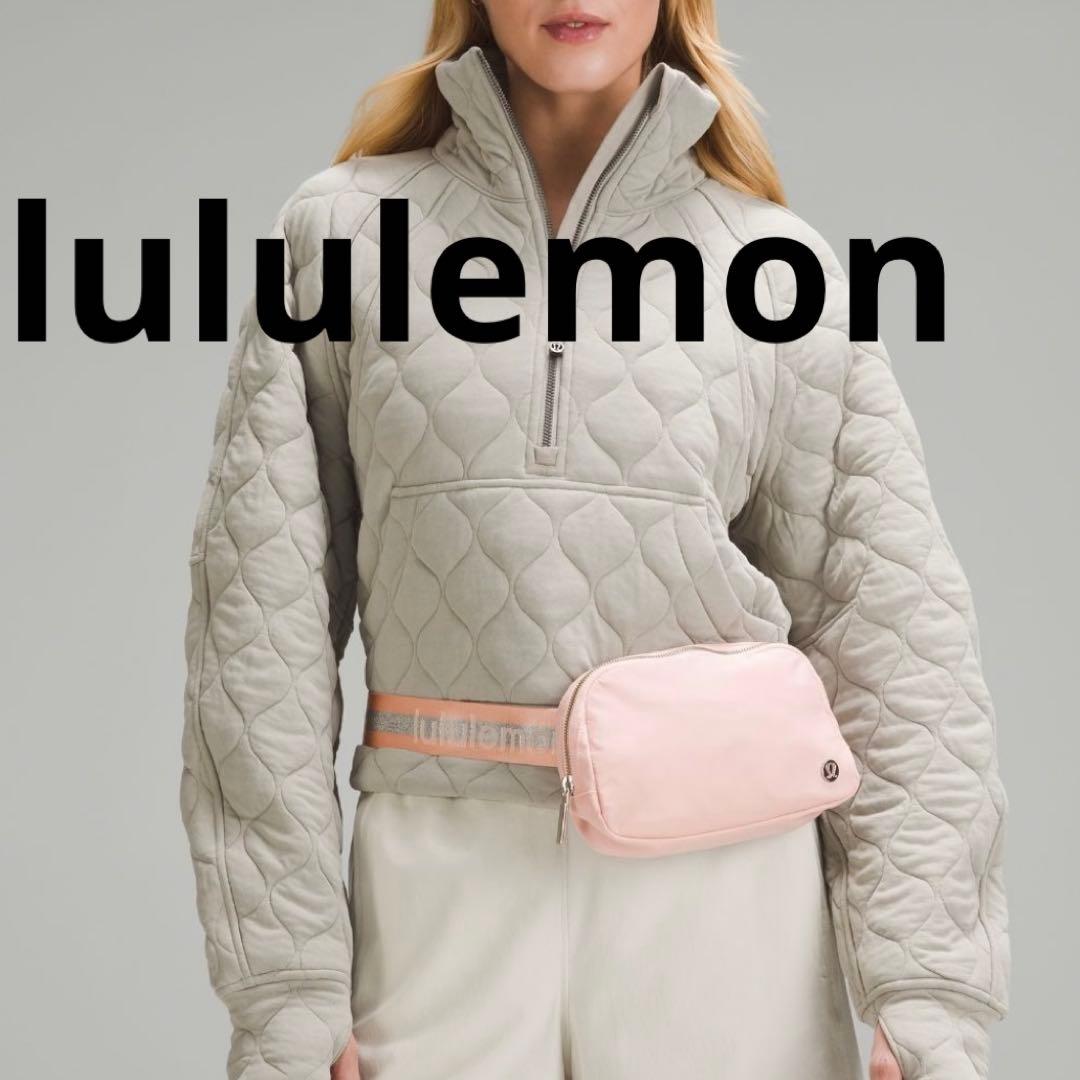 新品 ルルレモンlululemonレディースピンク ボディバッグ　ウエストポーチ