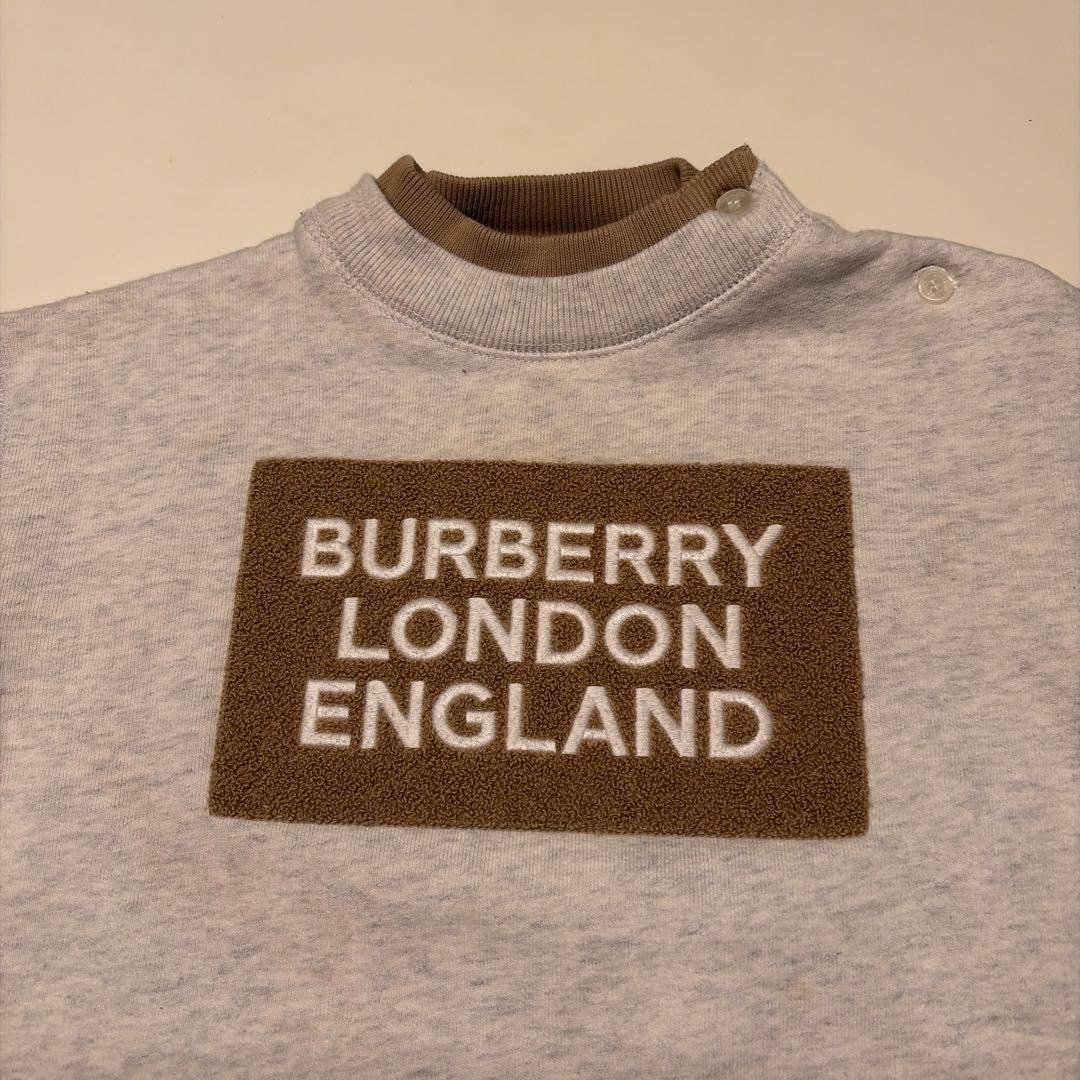 【BURBERR】ロゴ　トレーナーワンピース2歳92