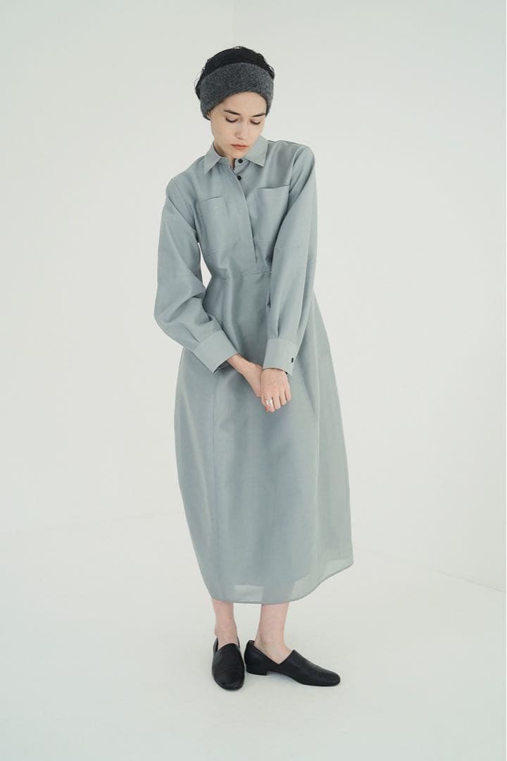 【clane】 FLUFFY SHEER SHAPE ONEPIECE 2