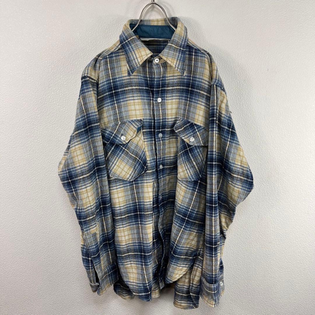 60s~70s woolrich ウールリッチ ネルシャツ ヴィンテージ