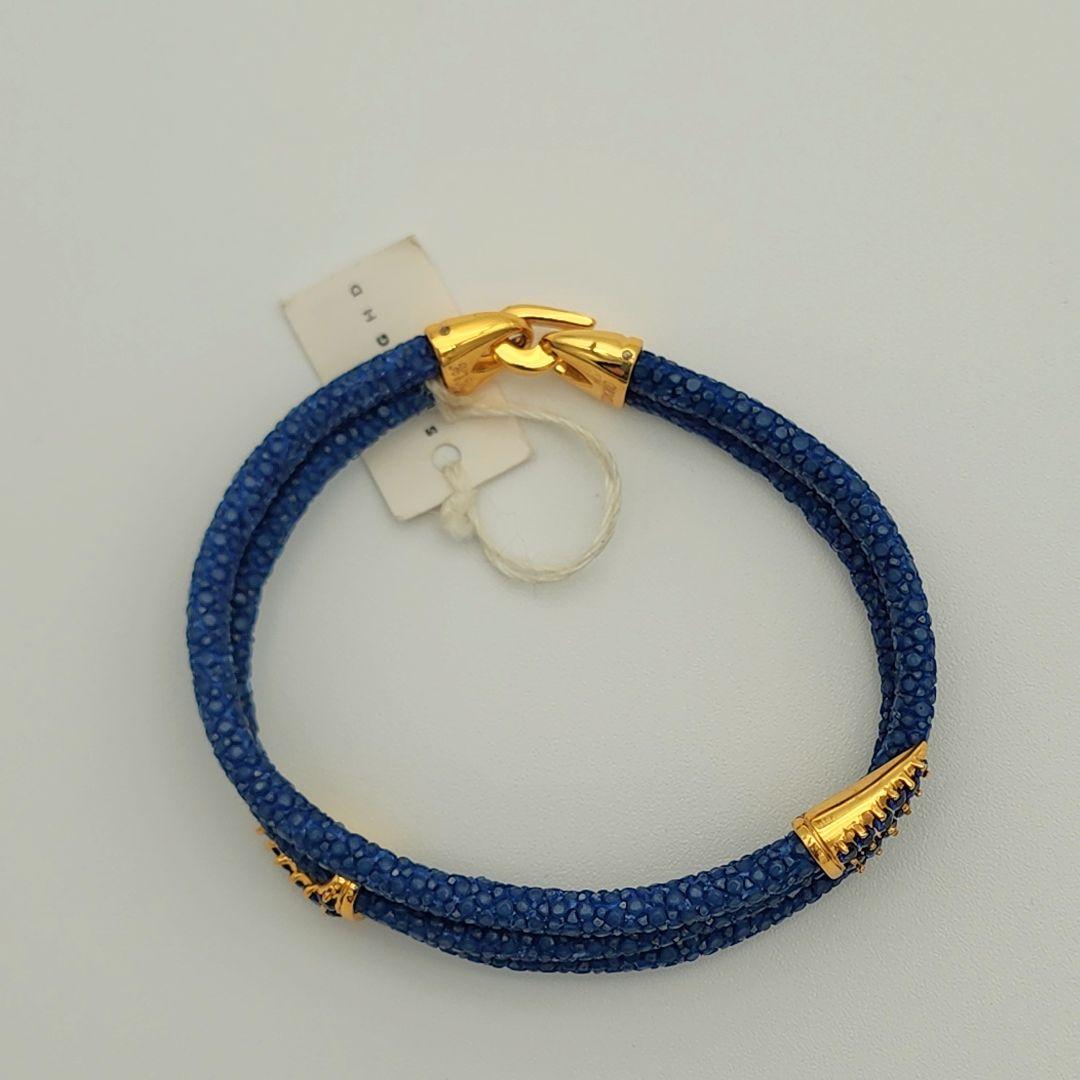 ★STING HD★ ブレスレット 爪 ストーン ブルー ゴールド.