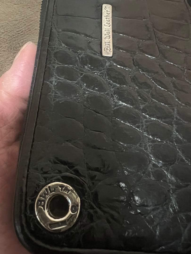 ビルウォール　シャイニー　アリゲーター　ウォレット　長財布　bwl BWL us