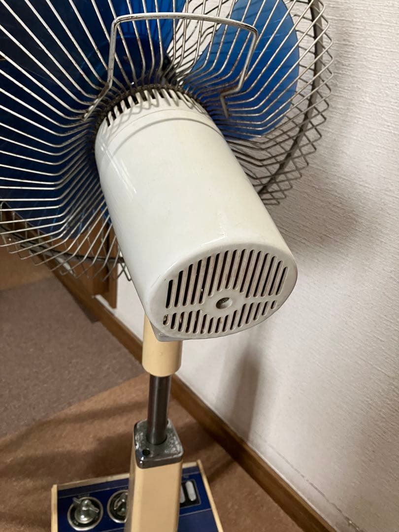 超希少‼️【作動確認済み】昭和レトロ　上ルボタン付TOSHIBA 扇風機　タイマー