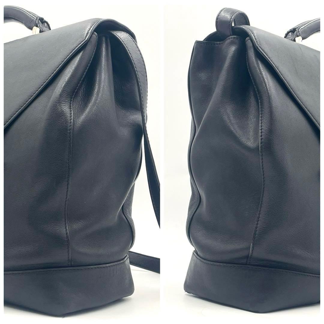 【美品】LOEWEロエベ ビジネスバッグ 2way メンズ レザー アナグラム