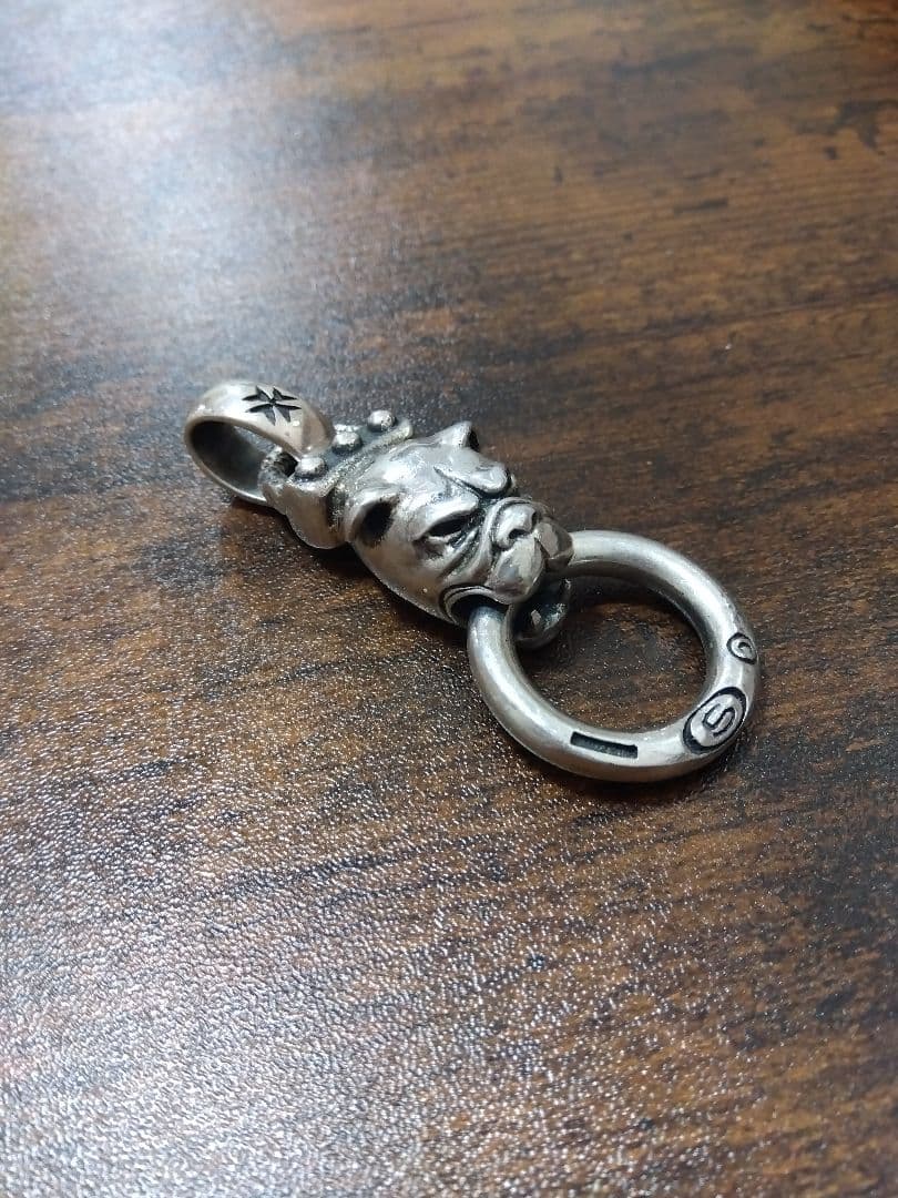 特大ブルドックネックレス シルバー925 ブリンブリン ヒップホップ 格闘技