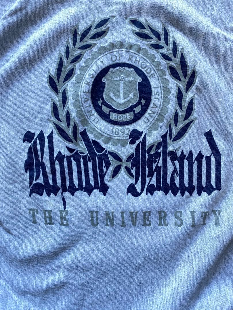 90s USA製 champion リバースウィーブ ロードアイランド デカロゴ