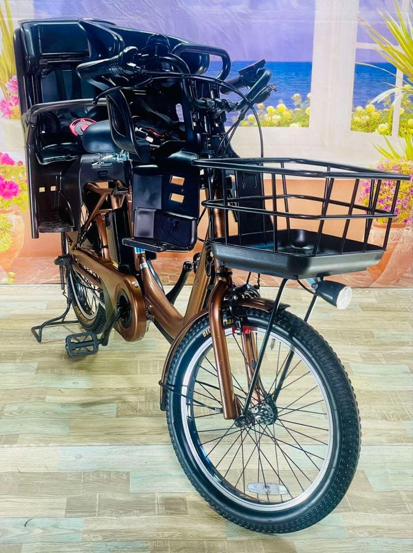 ギュットアニーズ2019年⭐️16AH！子供乗せ電動アシスト自転車Y3246