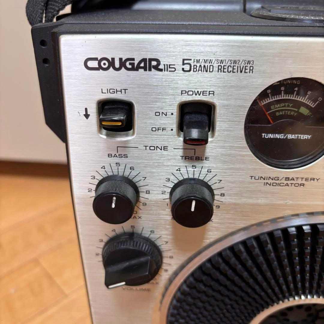 ナショナル パナソニック クーガー115 ラジオ レトロ 希少