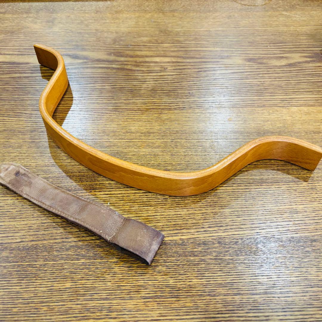 ストッケ　トリップトラップ　旧型　木製ベビーガード　革ベルト　ナチュラルウッド