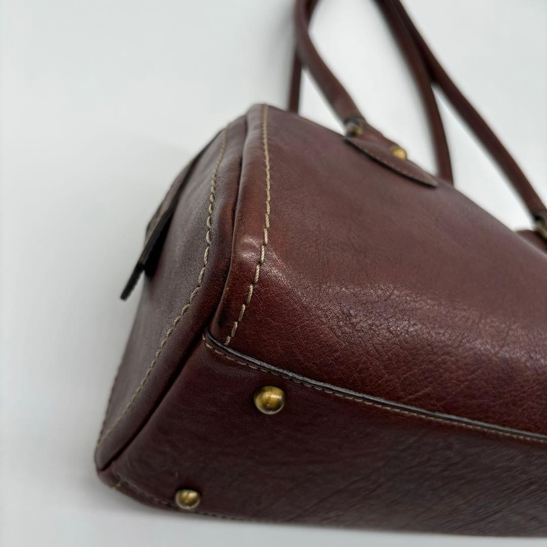 土屋鞄製造所 トーンオイルヌメ ミニボストンバッグ　男女兼用　ユニセックス