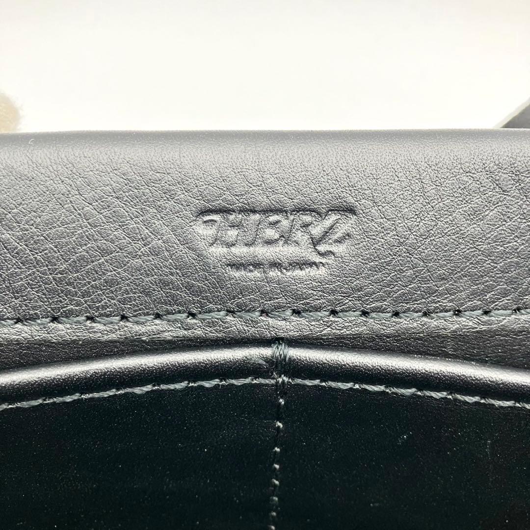 HERZ ヘルツ トートバッグ　オールレザー　肩掛け　ブラック　メンズ