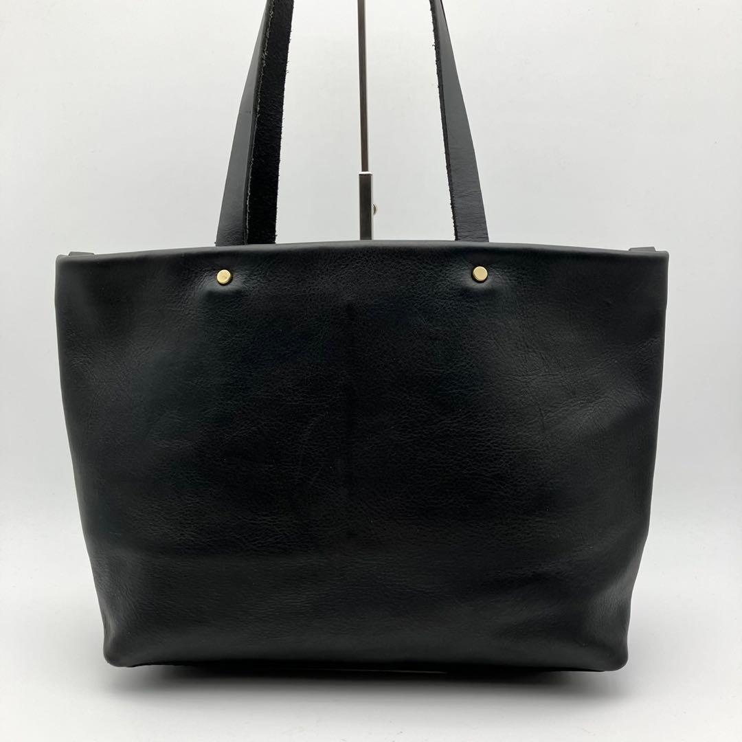 HERZ ヘルツ トートバッグ　オールレザー　肩掛け　ブラック　メンズ