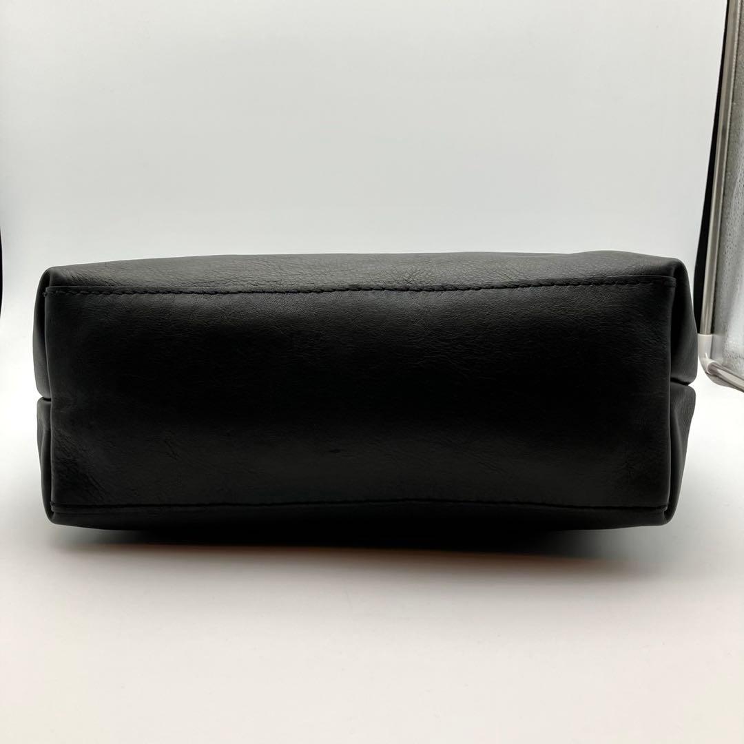 HERZ ヘルツ トートバッグ　オールレザー　肩掛け　ブラック　メンズ