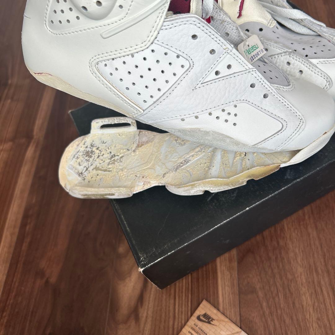 【ジャンク品】新品未使用　ナイキ エアジョーダン6 マローン　25.0