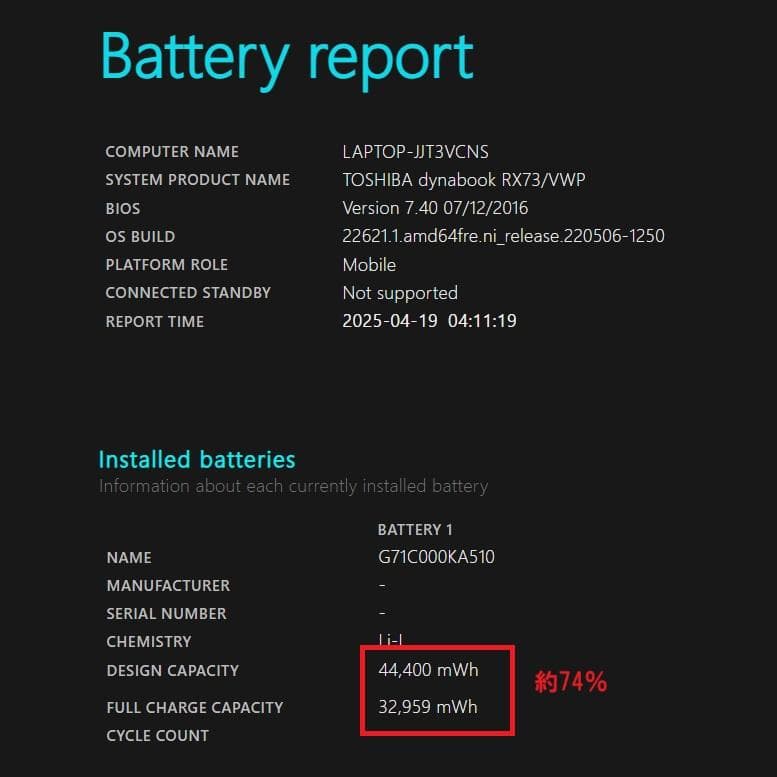 Dynabook RX73/VWP 第6世代 Core i5 [336]