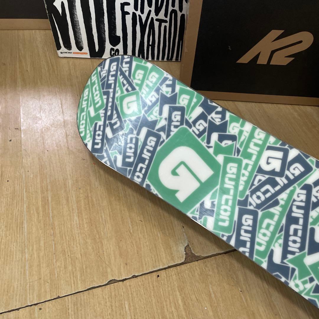 BURTON　キッズスノーボードセット　101cm　バートン　バイン付3点セット