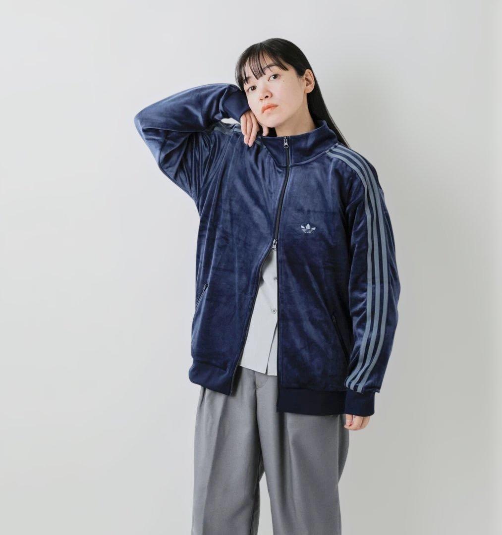 Lサイズ　ベッケンバウアー　ネイビー　トラックジャケット　ベロア