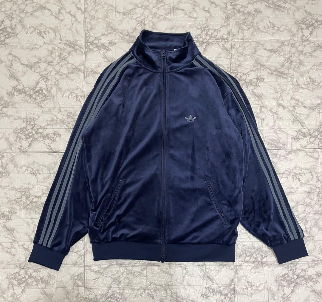 Lサイズ　ベッケンバウアー　ネイビー　トラックジャケット　ベロア