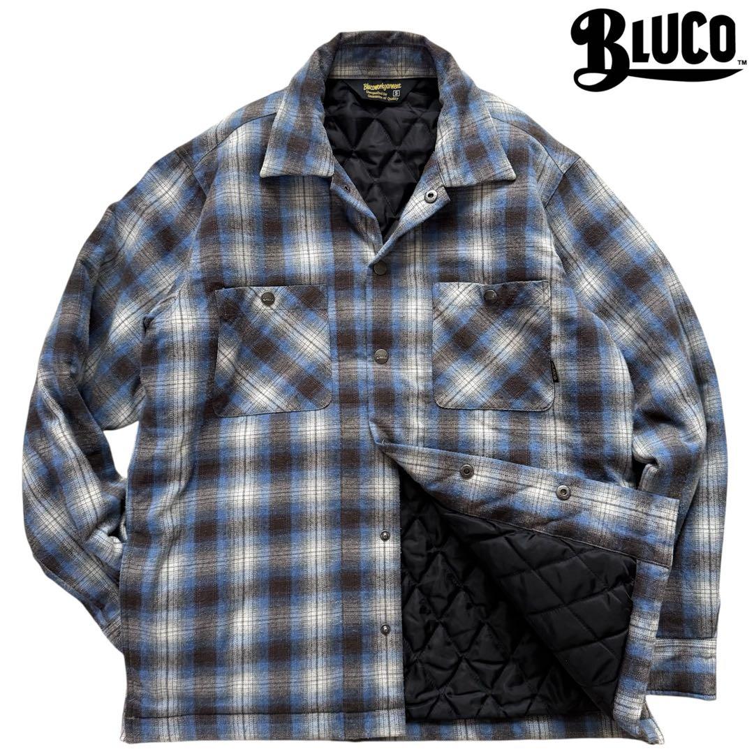3sk8 【BLUCO】キルティング　コットンフランネルシャツ　ジャケット