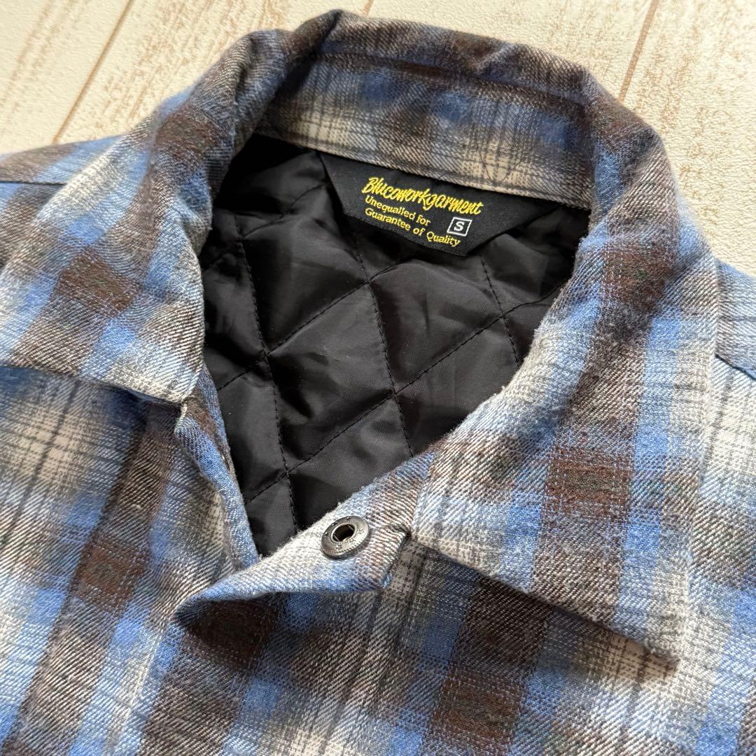 3sk8 【BLUCO】キルティング　コットンフランネルシャツ　ジャケット