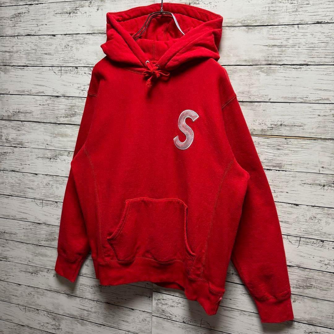 422【即完売モデル】シュプリーム　Sロゴ　刺繍ロゴ　レア　入手困難　パーカー