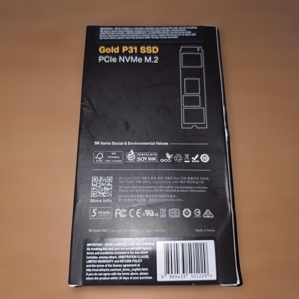 【新品・未開封】SK hynix Gold P31 1TB NVMe SSD