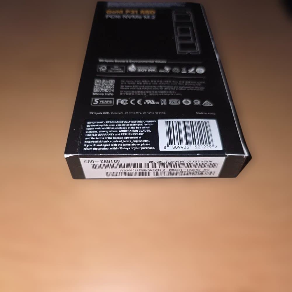 【新品・未開封】SK hynix Gold P31 1TB NVMe SSD