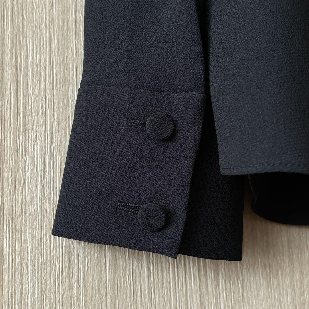 【1178】アナイ　ジョーゼットボウタイ　ブラウス　黒　38