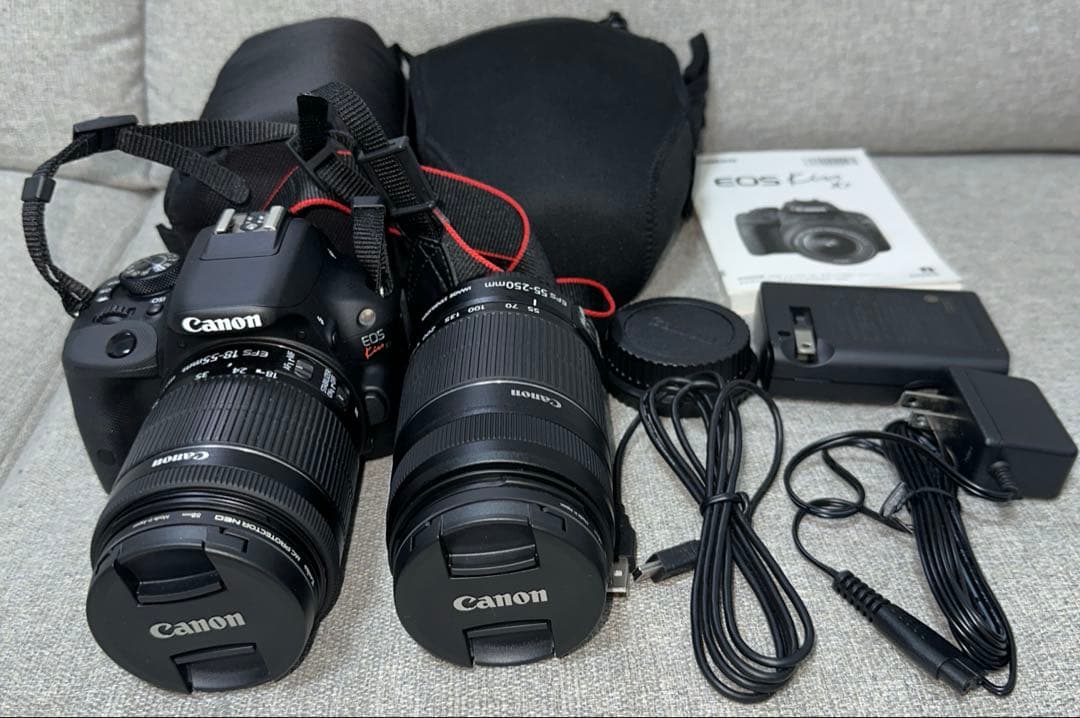 【極美品】Canon EOS Kiss X7 ダブルレンズセット