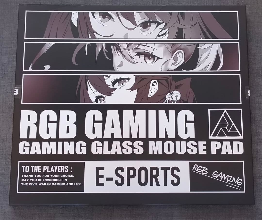 も*様 RGB GAMING AFRA 未央 ガラスマウスパッド