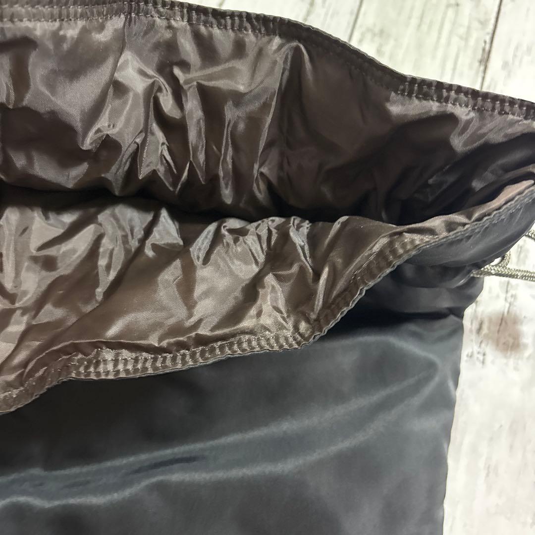 希少品　ブラック巾着袋 ポーター