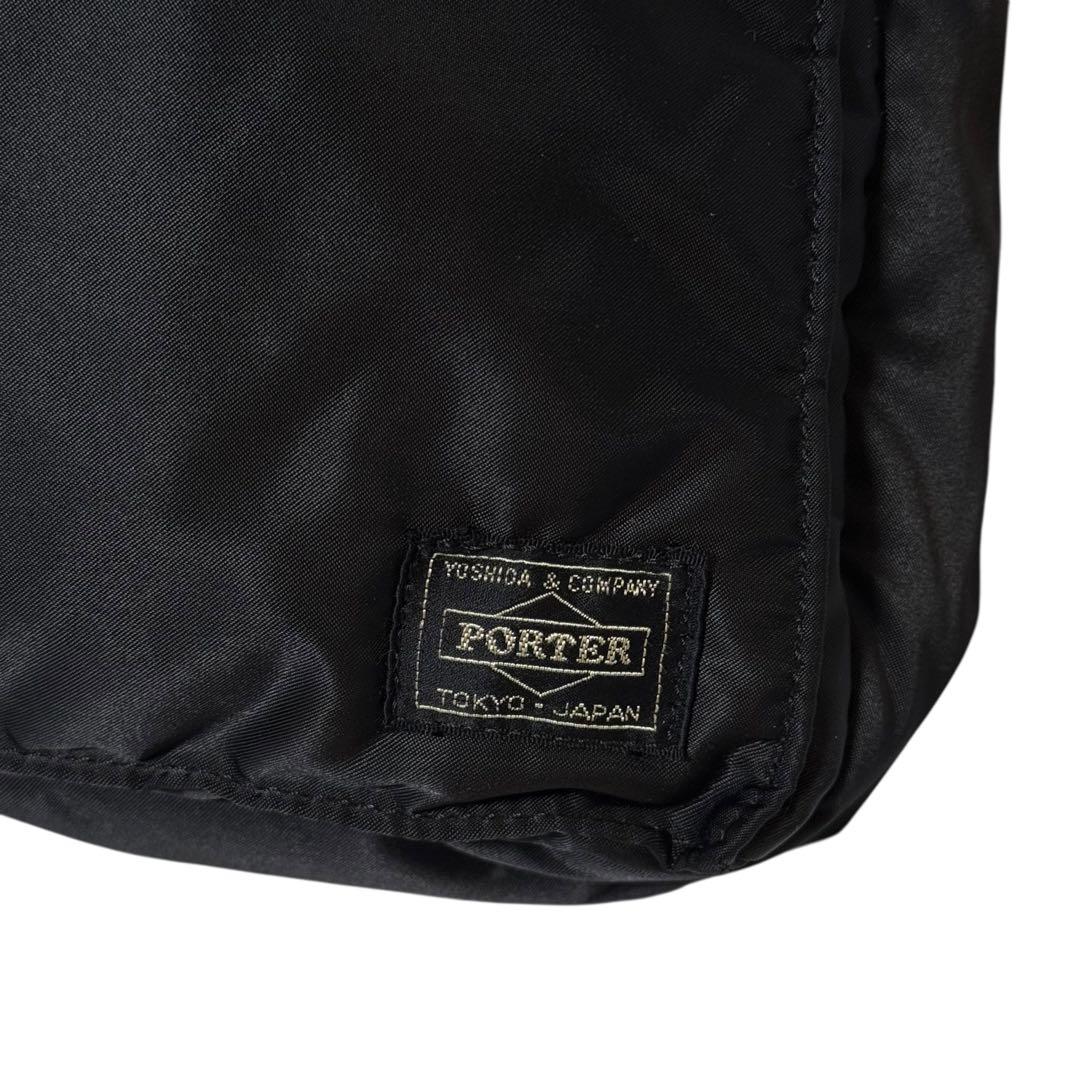 【美品】 ポーター タンカー ブリーフケース ブラック ナイロン 黒